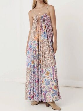Spell & The Gypsy Collective Renew Patchwork Maxi Dress NWT Large